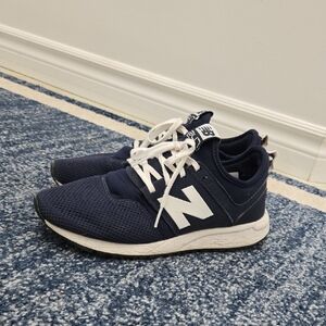 J. Crew X New Balance Navy and White Athletic Shoes